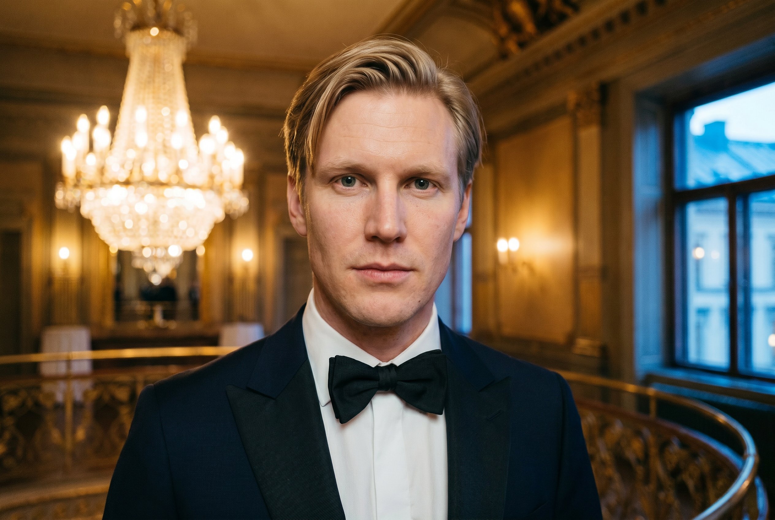 Portrait — Henrik, tight head-and-shoulders, the Subject-Lock face-reference for the wider context-frames below