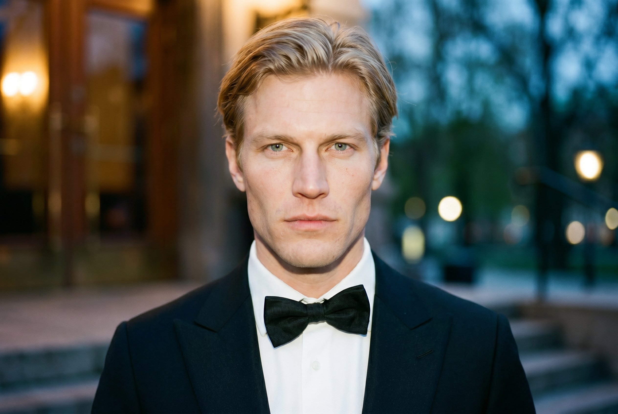 Portrait — Oskar, tight head-and-shoulders, the Subject-Lock face-reference for the wider context-frames below